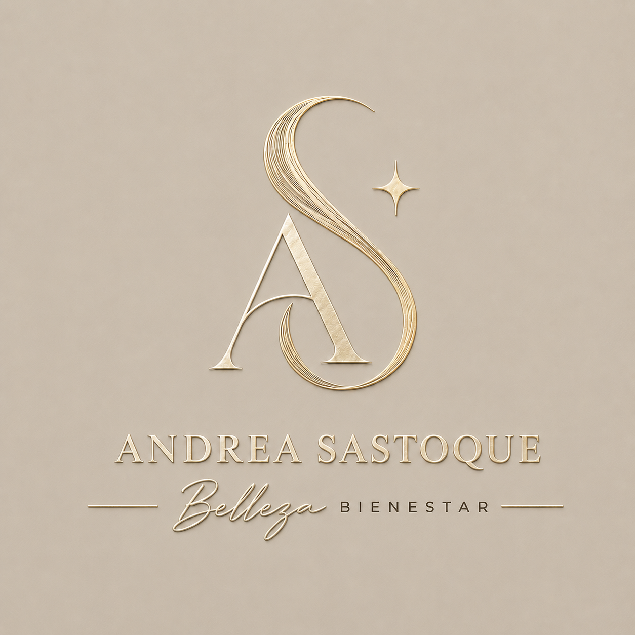 Logotipo de Andrea Sastoque, Belleza y Bienestar
